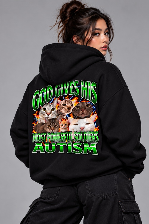 Most Powerful Soldiers Cat Meme Hoodie
