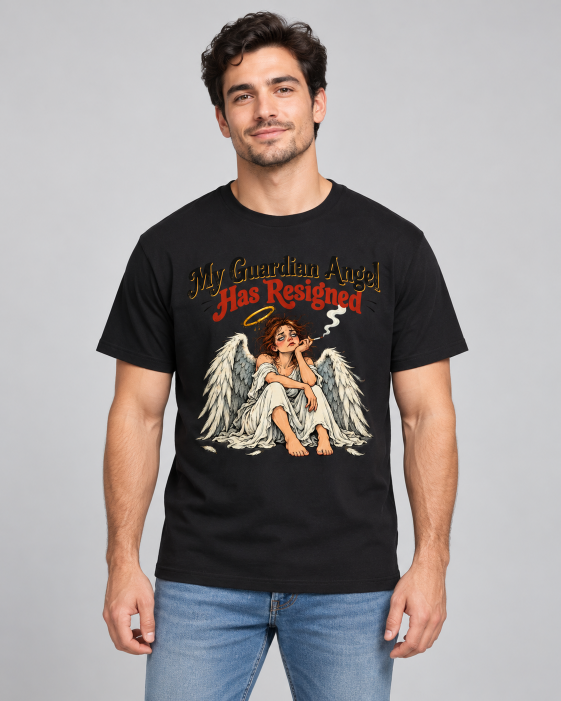 My Guardian Angel Has Resigned T-Shirt