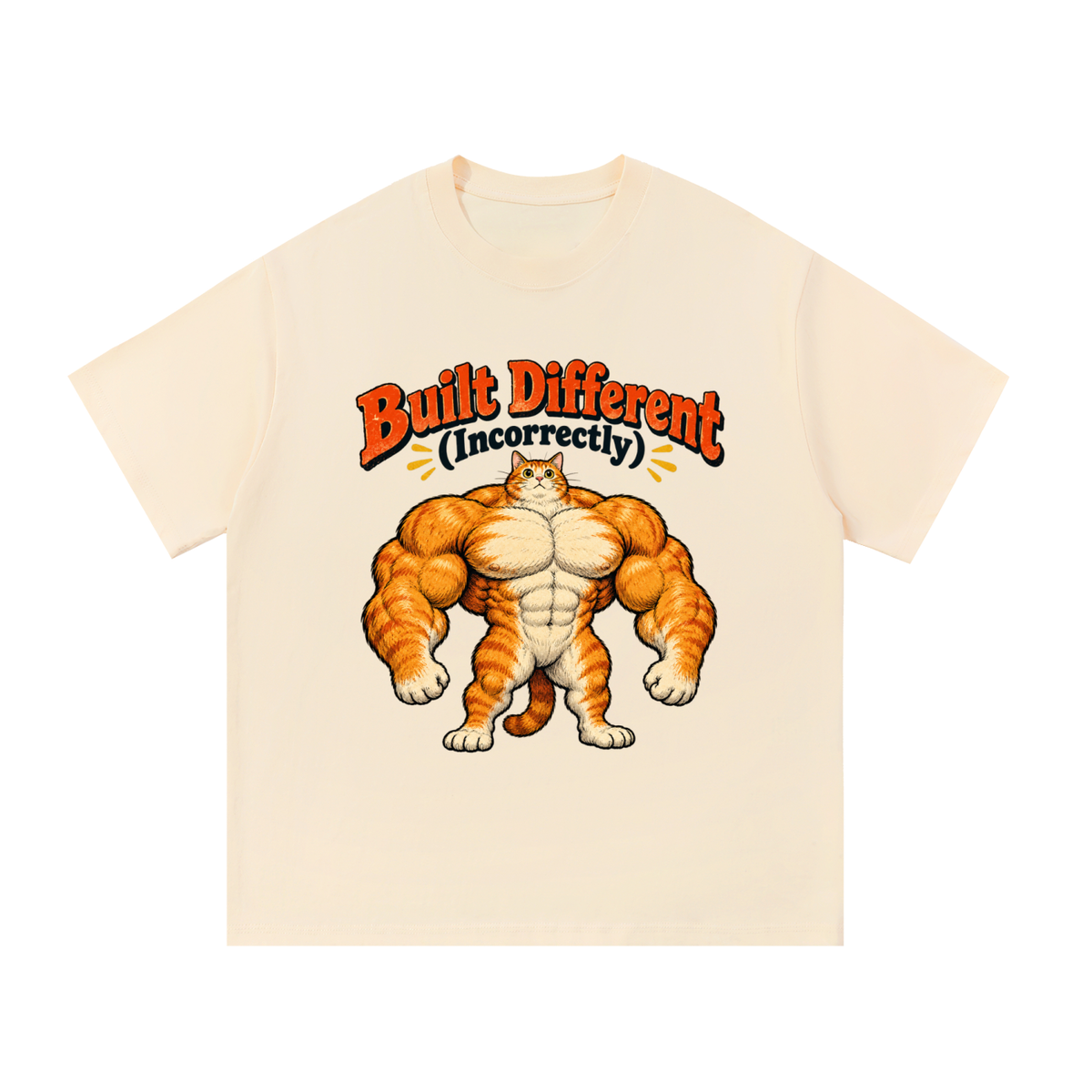 Built Different (Incorrectly) Buff Cat T-Shirt